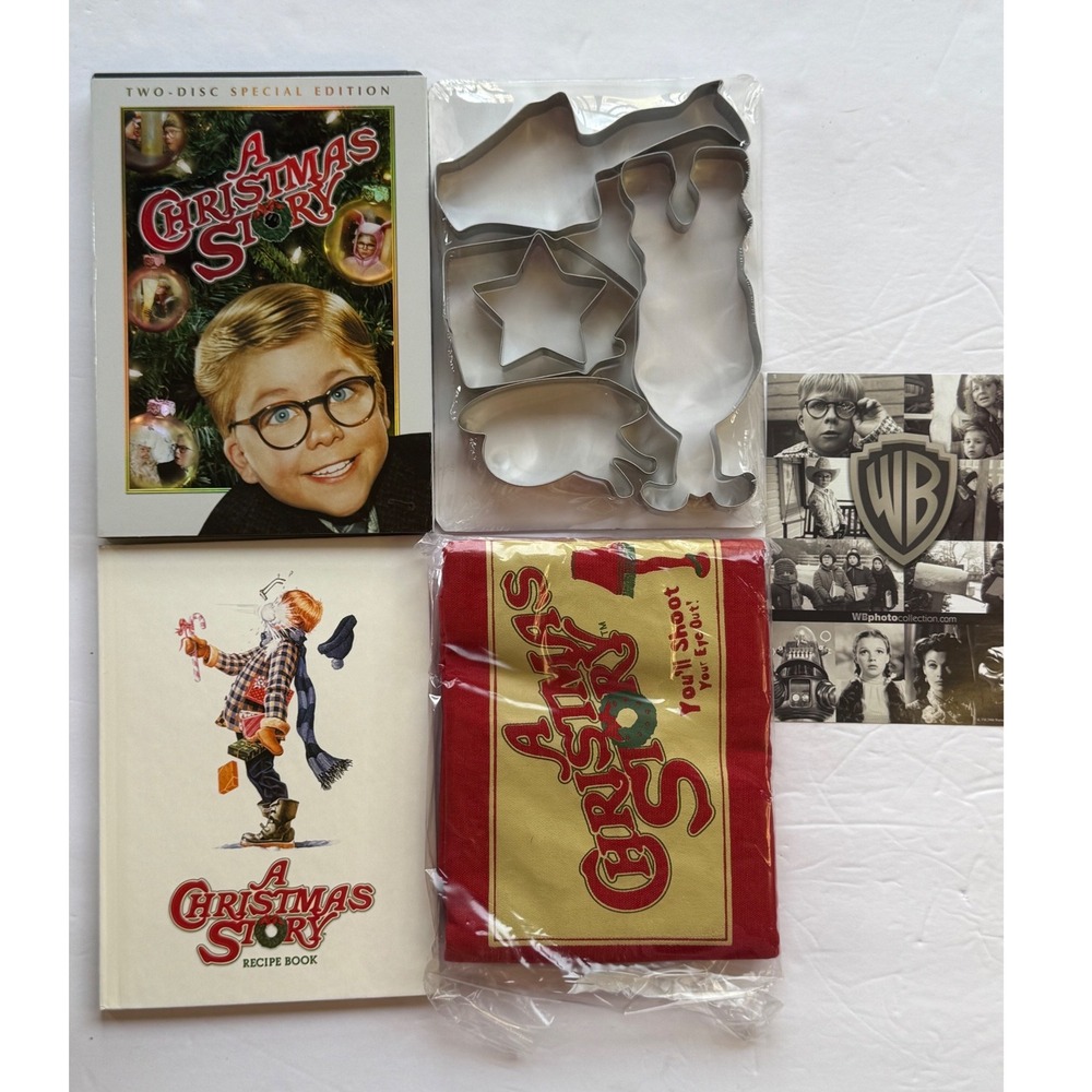 A Christmas Story 25th‎ Anniversary Collector Tin Set DVD Apron Cutters Book